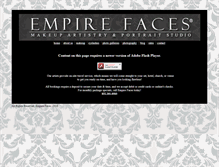 Tablet Screenshot of empirefaces.com